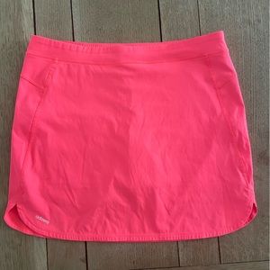 Cute hot pink golf skirt. Adidas, adizero material, shorts under. Pocket